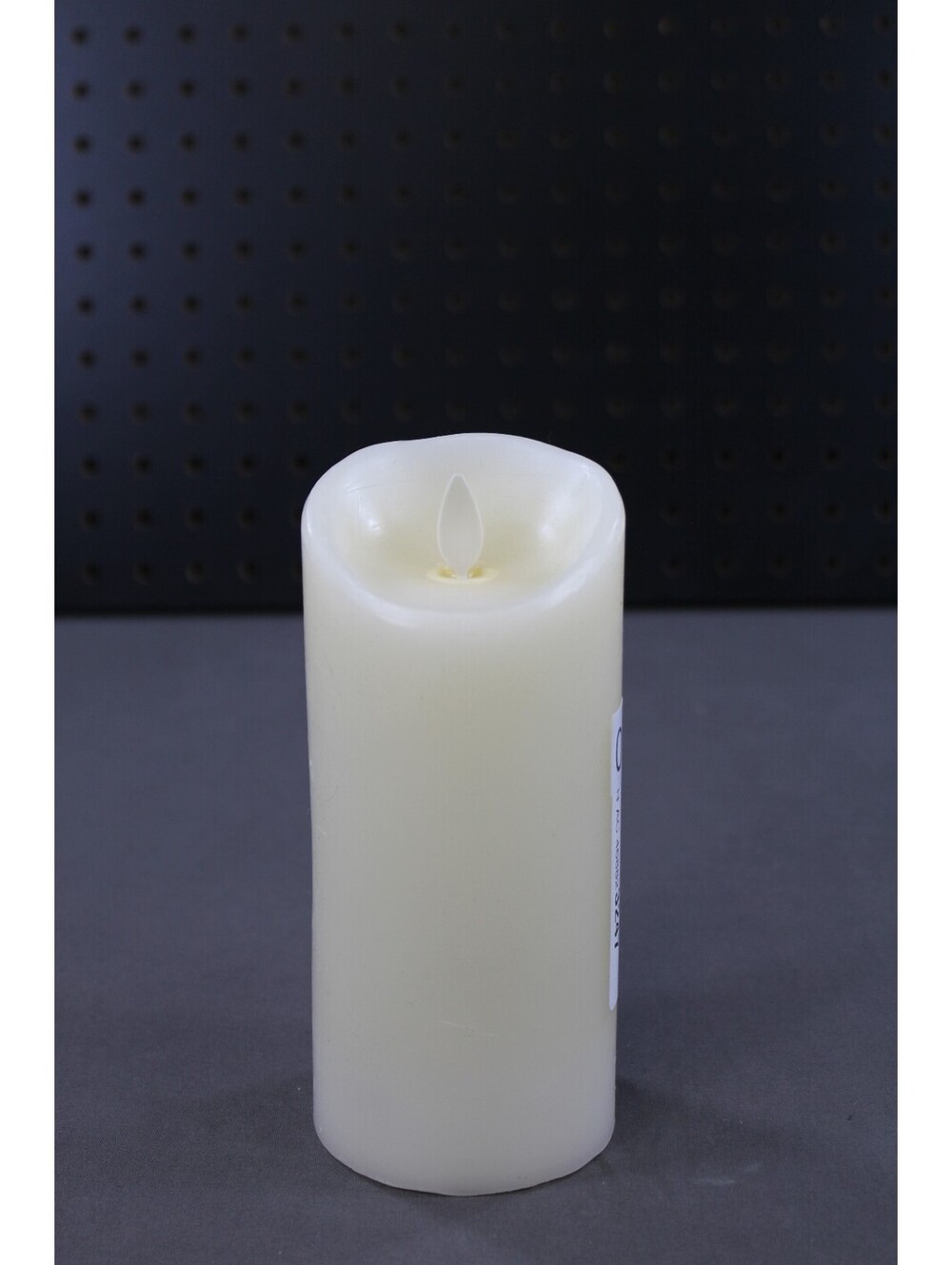 Luminar Ivory LED Flameless Pillar Candle 6" Realistic Wax